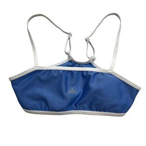 ALO Airlift Charger Bra in Crystal Clear Blue